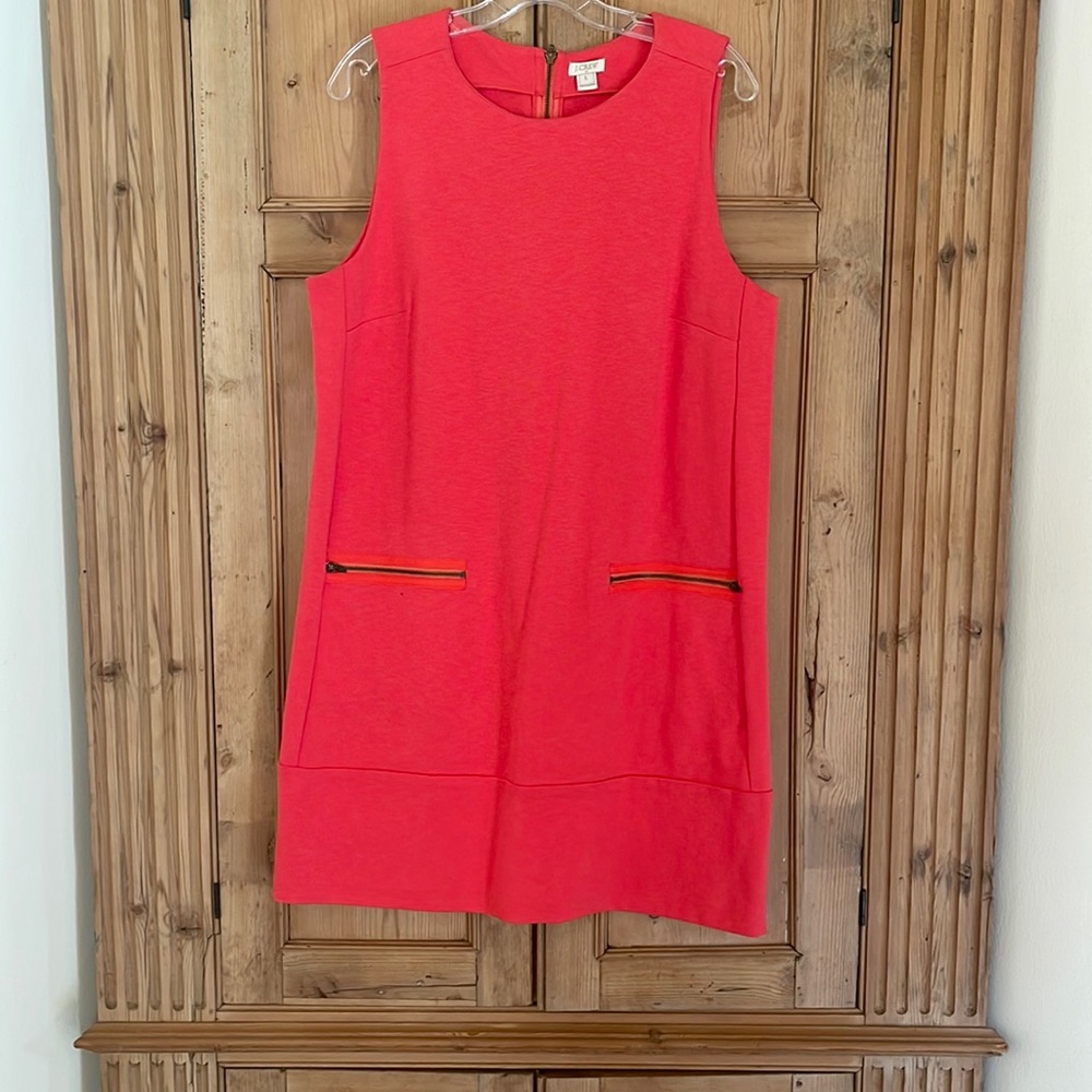 J. Crew coral dress size L.
